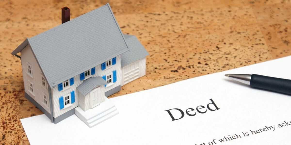 Legal deed and property paperwork